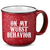 On My Wurst Behavior Oktoberfest Festive 15oz Campfire Ceramic Mug
