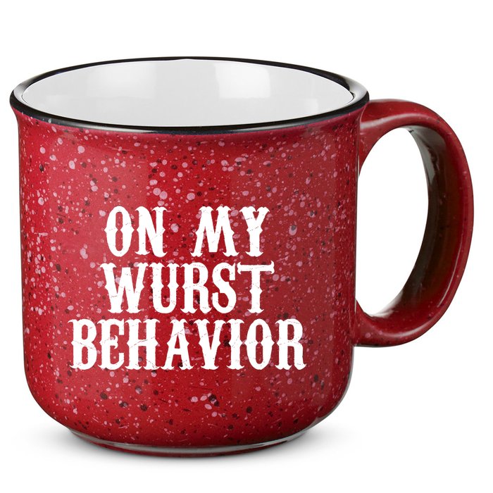 On My Wurst Behavior Oktoberfest Festive 15oz Campfire Ceramic Mug