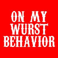 On My Wurst Behavior Oktoberfest Festive Flatbill Hat