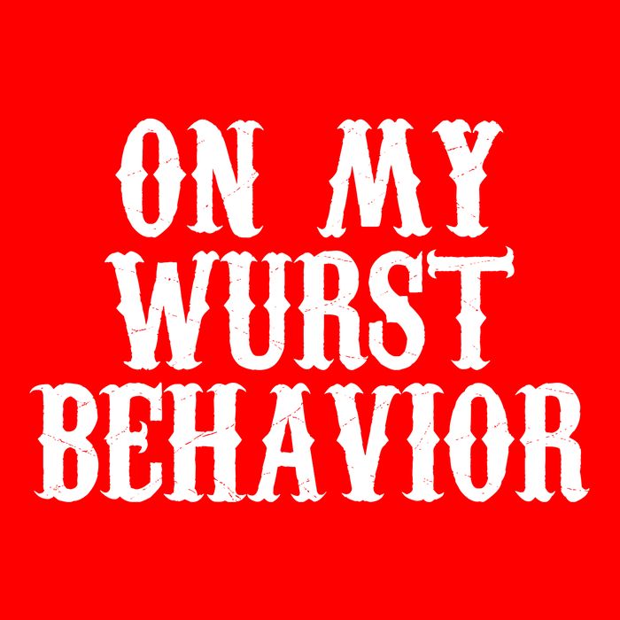 On My Wurst Behavior Oktoberfest Festive Flatbill Hat