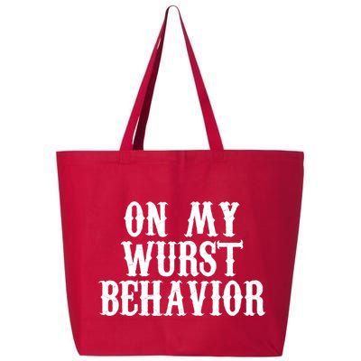 On My Wurst Behavior Oktoberfest Festive 25L Jumbo Tote