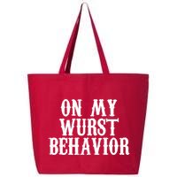 On My Wurst Behavior Oktoberfest Festive 25L Jumbo Tote