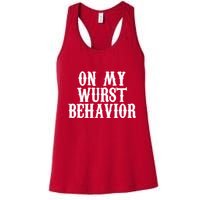On My Wurst Behavior Oktoberfest Festive Womens Tank Top