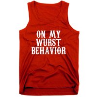On My Wurst Behavior Oktoberfest Festive Tank Top