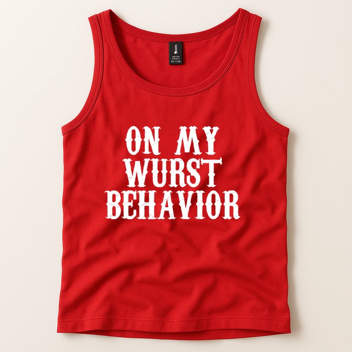 On My Wurst Behavior Oktoberfest Festive Tank Top
