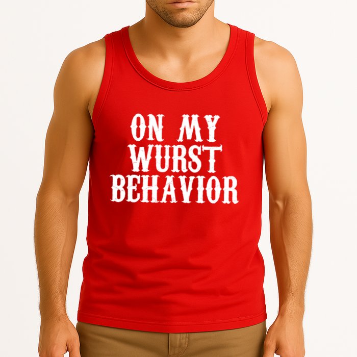 On My Wurst Behavior Oktoberfest Festive Tank Top