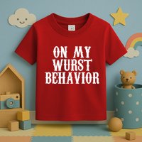 On My Wurst Behavior Oktoberfest Festive Toddler T-Shirt