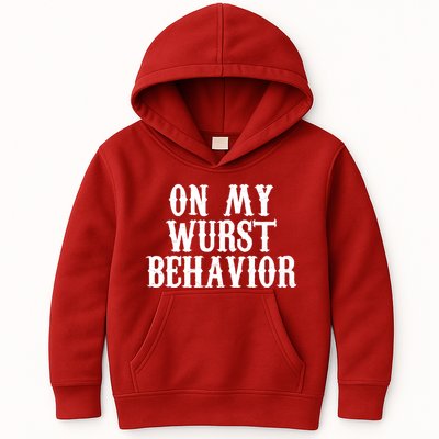 On My Wurst Behavior Oktoberfest Festive Kids Hoodie
