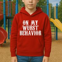 On My Wurst Behavior Oktoberfest Festive Kids Hoodie
