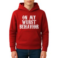 On My Wurst Behavior Oktoberfest Festive Kids Hoodie