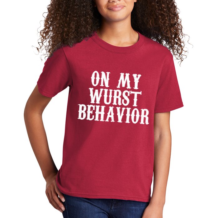 On My Wurst Behavior Oktoberfest Festive Kids T-Shirt