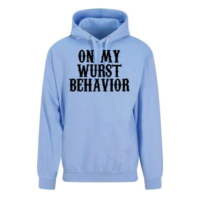 On My Wurst Behavior Oktoberfest Festive Unisex Surf Hoodie