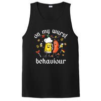 On My Wurst Behavior Funny Bratwurst German Oktoberfest PosiCharge Competitor Tank