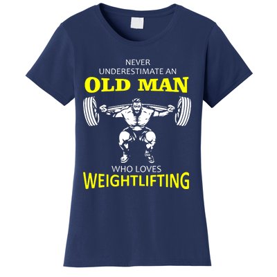 Old Man Weightlifting Women's T-Shirt