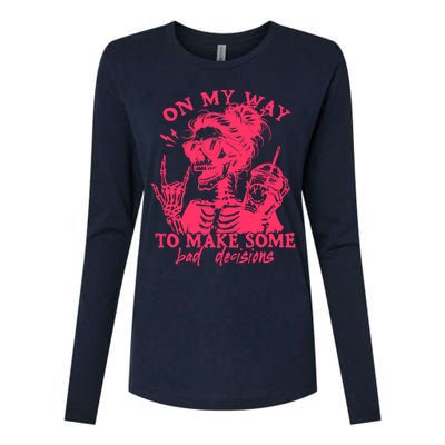 On My Way To Make Some Bad Decisions Sarcastic Womens Cotton Relaxed Long Sleeve T-Shirt