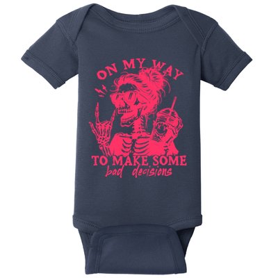 On My Way To Make Some Bad Decisions Sarcastic Baby Bodysuit