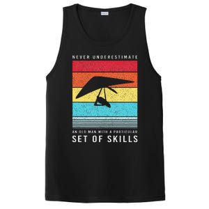 Old Man With Particular Set Of Skill Retro Hang Gliding PosiCharge Competitor Tank