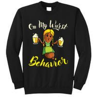 On My Wurst Behavior Funny Bratwurst German Oktoberfest Sweatshirt