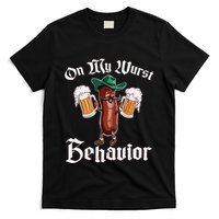 On My Wurst Behavior Funny Oktoberfest T-Shirt