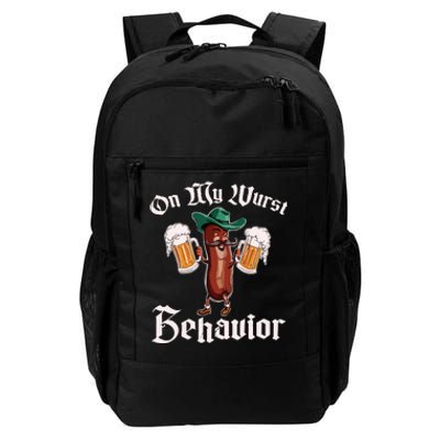 On My Wurst Behavior Funny Oktoberfest Daily Commute Backpack