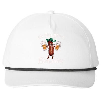 On My Wurst Behavior Funny Oktoberfest Snapback Five-Panel Rope Hat