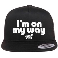 On My Way Slow And Steady Turtle Adventure Flat Bill Trucker Hat