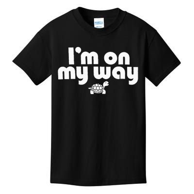 On My Way Slow And Steady Turtle Adventure Kids T-Shirt