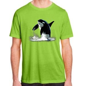 Orca Motif Whale Predator Animals Design Adult ChromaSoft Performance T-Shirt