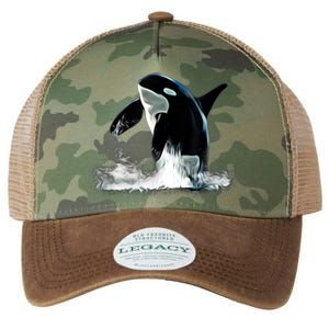 Orca Motif Whale Predator Animals Design Legacy Tie Dye Trucker Hat