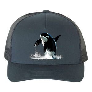 Orca Motif Whale Predator Animals Design Yupoong Adult 5-Panel Trucker Hat