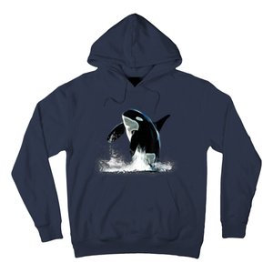 Orca Motif Whale Predator Animals Design Hoodie