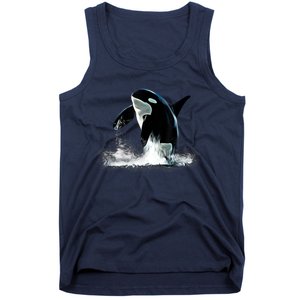 Orca Motif Whale Predator Animals Design Tank Top