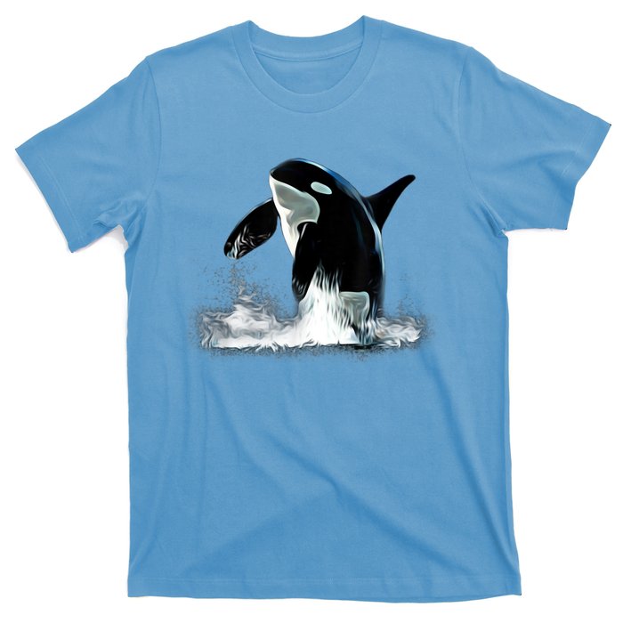 Orca Motif Whale Predator Animals Design T-Shirt