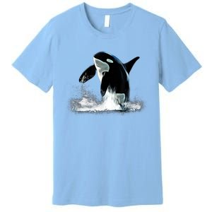 Orca Motif Whale Predator Animals Design Premium T-Shirt