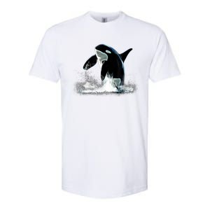 Orca Motif Whale Predator Animals Design Softstyle CVC T-Shirt