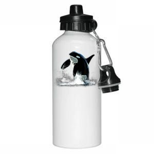 Orca Motif Whale Predator Animals Design Aluminum Water Bottle