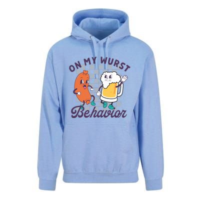 On My Wurst Behavior Funny Oktoberfest Unisex Surf Hoodie