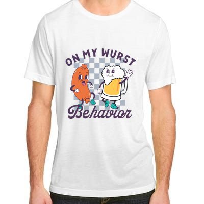 On My Wurst Behavior Funny Oktoberfest Adult ChromaSoft Performance T-Shirt