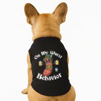 On My Wurst Behavior Funny Bratwurst Oktoberfest Doggie Tank