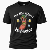 On My Wurst Behavior Funny Bratwurst Oktoberfest Performance Shirt