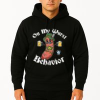 On My Wurst Behavior Funny Bratwurst Oktoberfest Hoodie