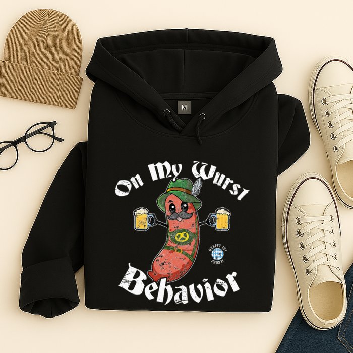 On My Wurst Behavior Funny Bratwurst Oktoberfest Hoodie