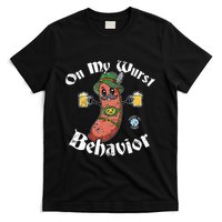On My Wurst Behavior Funny Bratwurst Oktoberfest T-Shirt