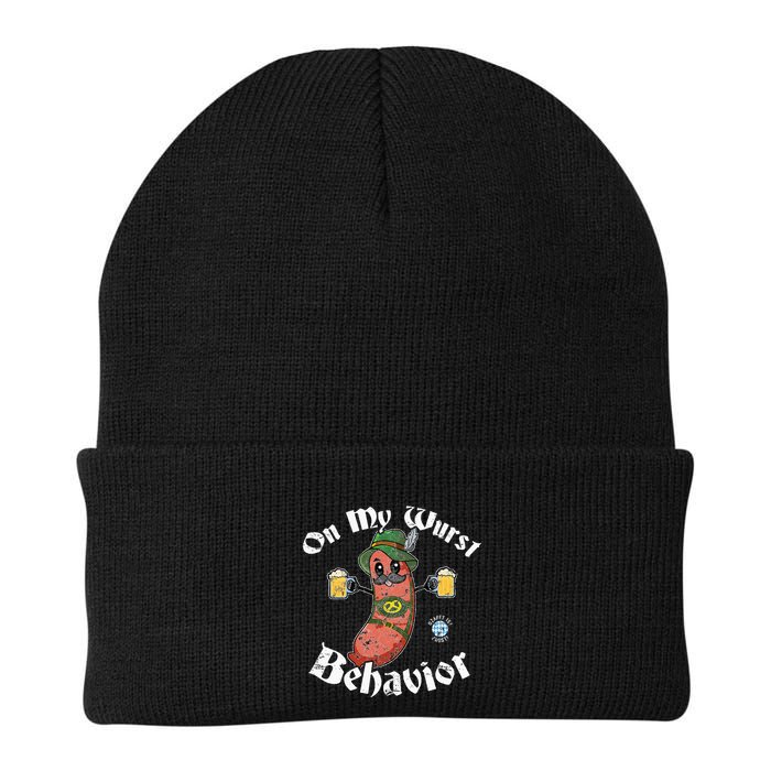 On My Wurst Behavior Funny Bratwurst Oktoberfest Beanie