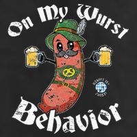 On My Wurst Behavior Funny Bratwurst Oktoberfest 25L Jumbo Tote