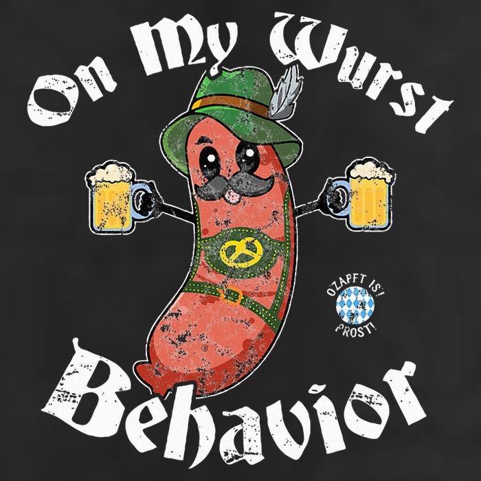 On My Wurst Behavior Funny Bratwurst Oktoberfest 25L Jumbo Tote