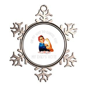 On My Way To Cancel Out My DadS Vote Mom Apparel Gift Metallic Star Ornament