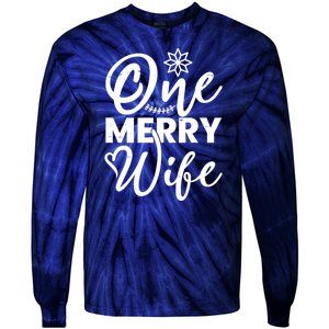 One Merry Wife Christmas Gift Tie-Dye Long Sleeve Shirt