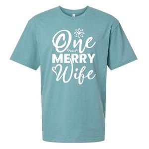 One Merry Wife Christmas Gift Sueded Cloud Jersey T-Shirt