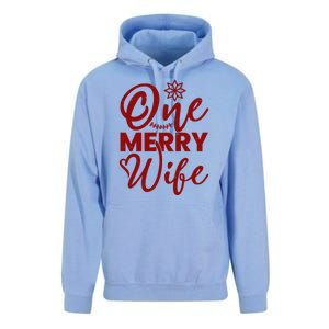 One Merry Wife Christmas Gift Unisex Surf Hoodie